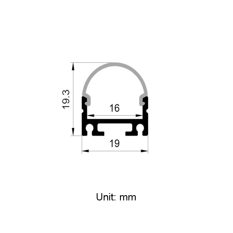 LED Aluminum Pendant Light Strip Channel For 16mm LED Rope Lights LED Aluminum Pendant Light Strip Channel For 16mm LED Rope Lights